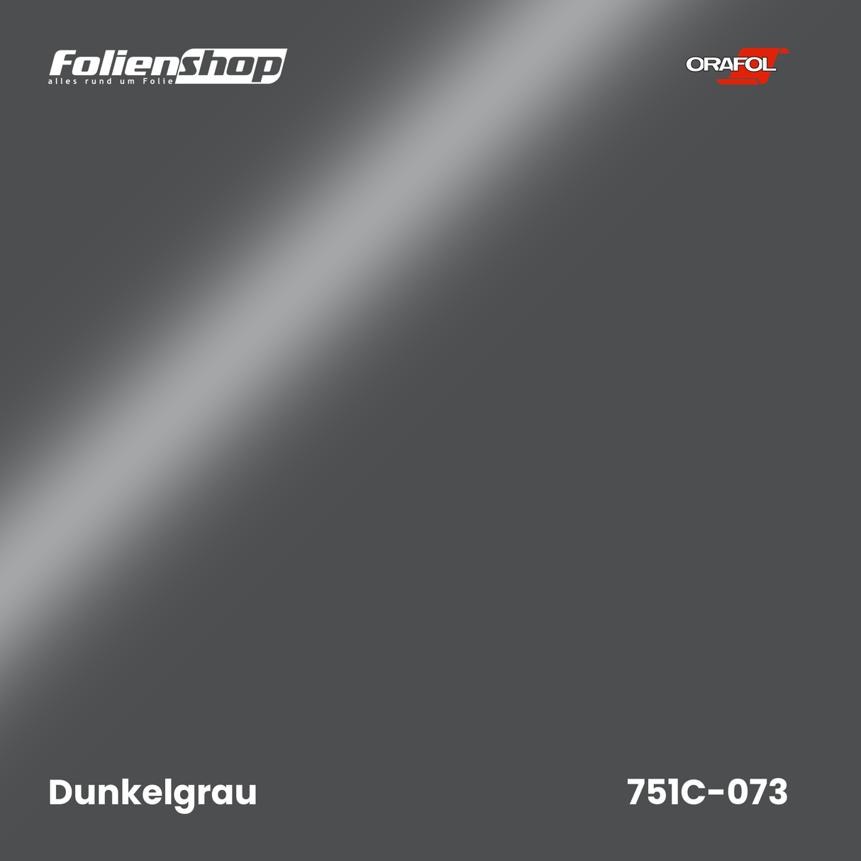 Farbmuster Dunkelgrau – Autofolie Oracal 751C-073