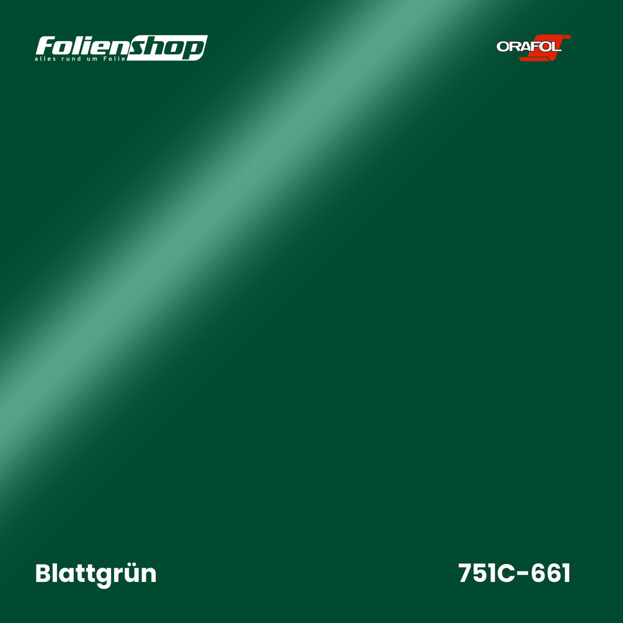 Farbmuster Blattgrün – Autofolie Oracal 751C-661