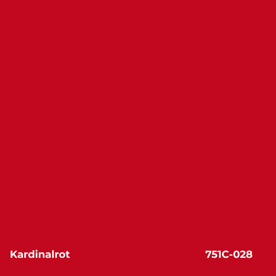 Farbmuster Kardinalrot – Autofolie Oracal 751C-028