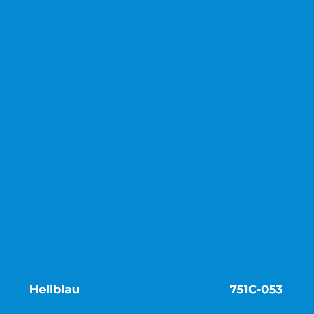 Farbmuster Hellblau – Autofolie Oracal 751C-053