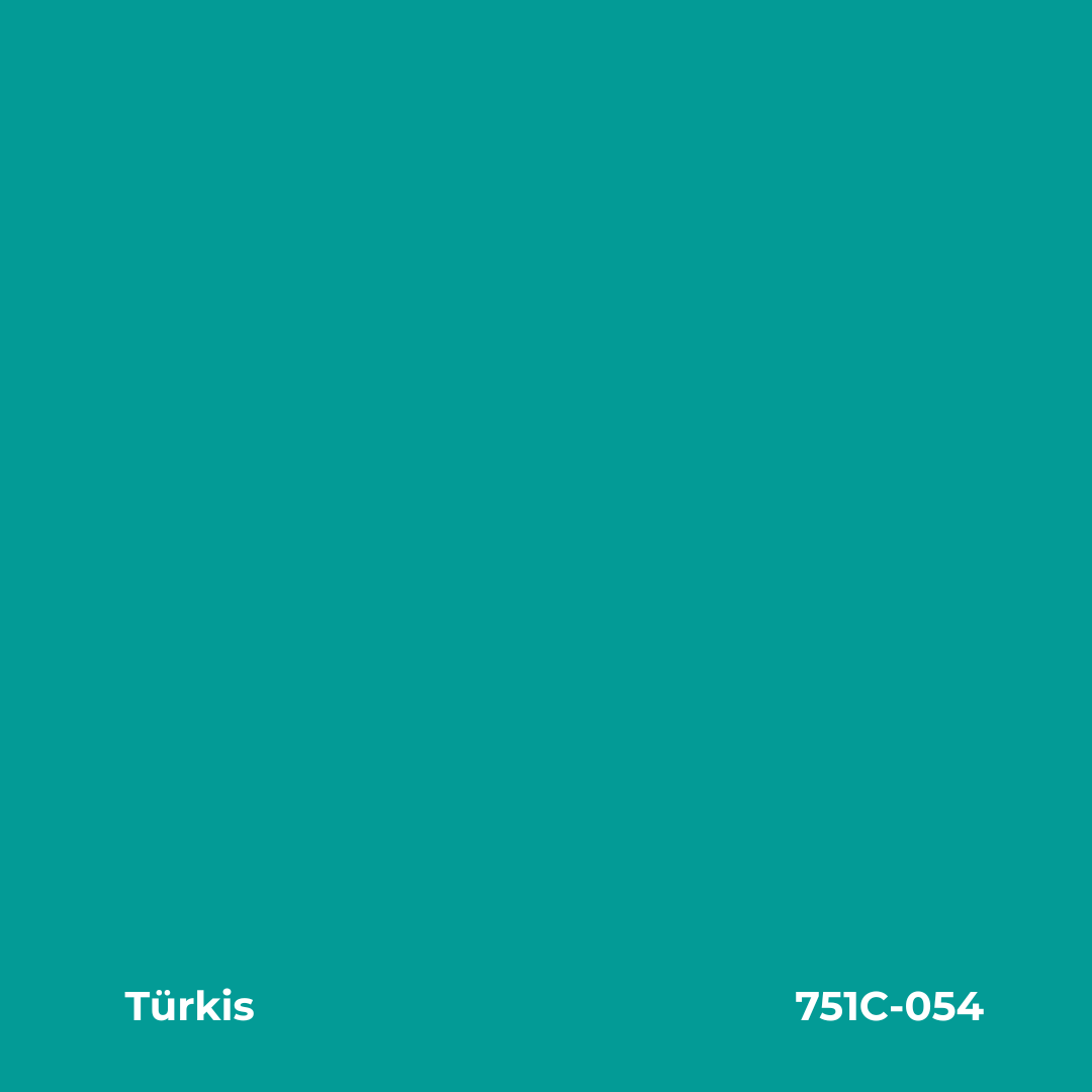 Farbmuster Türkis – Autofolie Oracal 751C-054
