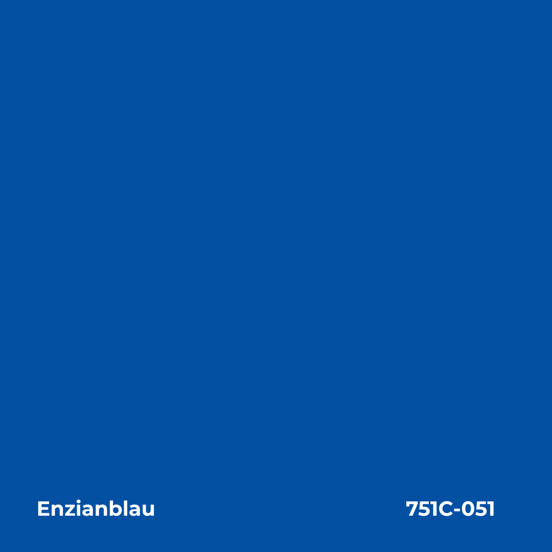 Farbmuster Enzianblau – Autofolie Oracal 751C-051