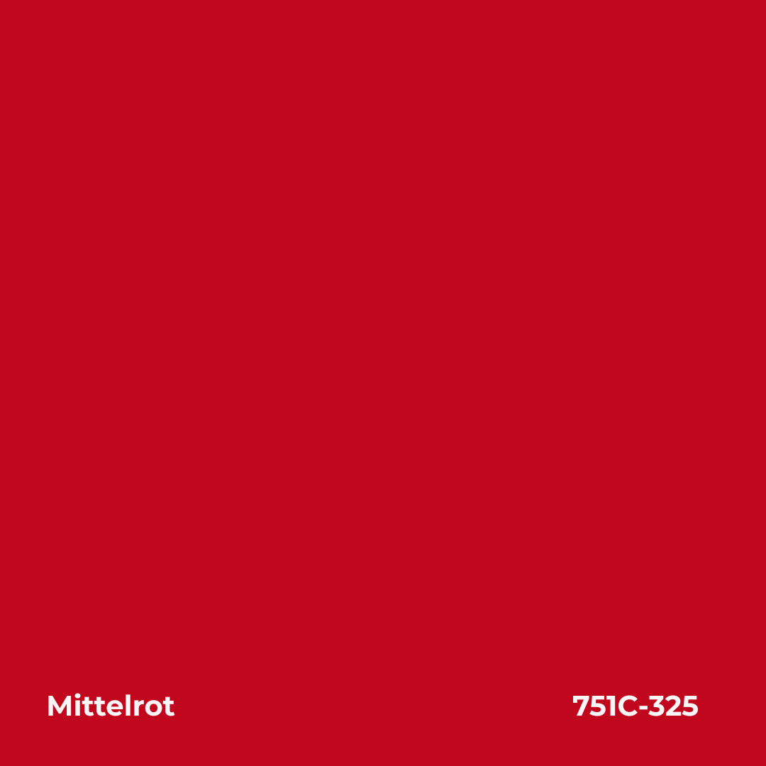 Farbmuster Mittelrot – Autofolie Oracal 751C-325