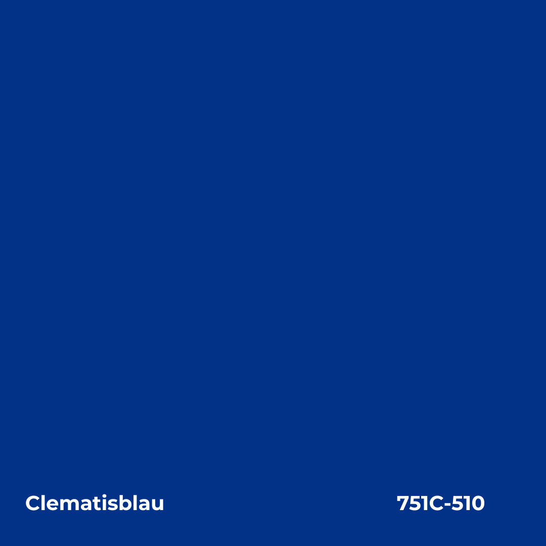 Farbmuster Clematisblau – Autofolie Oracal 751C-510