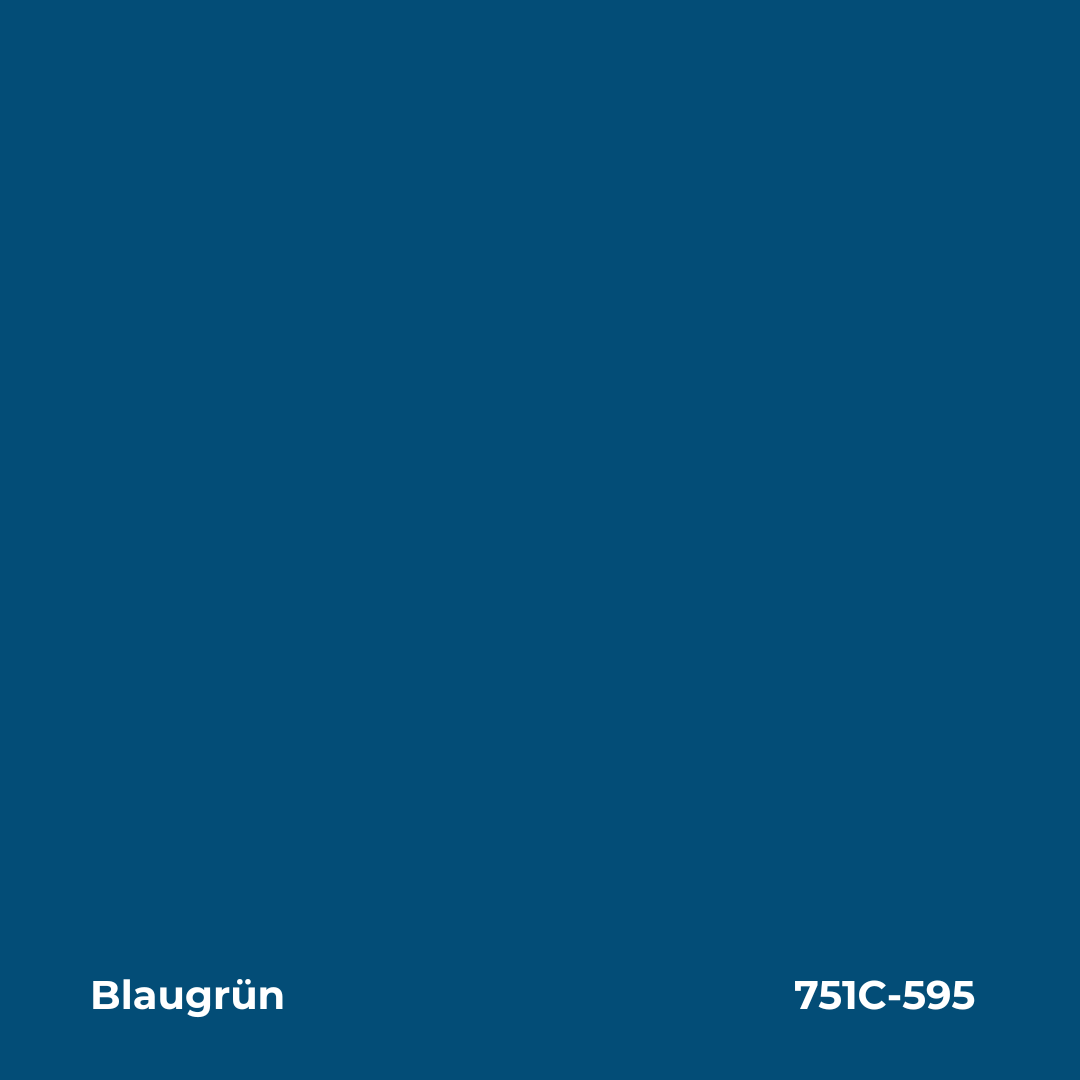 ORACAL 751C 595 Blaugrün Glanz – Plotterfolie, Farbmuster