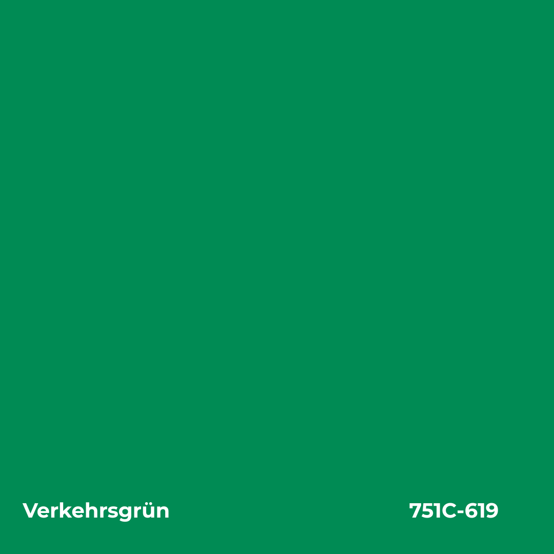 ORACAL 751C 619 Verkehrsgrün Glanz – Plotterfolie, Farbmuster