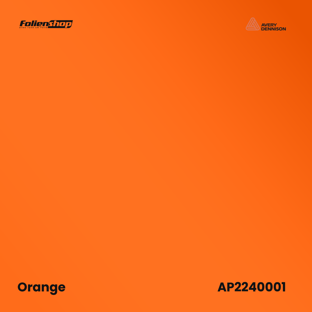 Avery Dennison SWF LB5180001 Orange Matt Autofolie