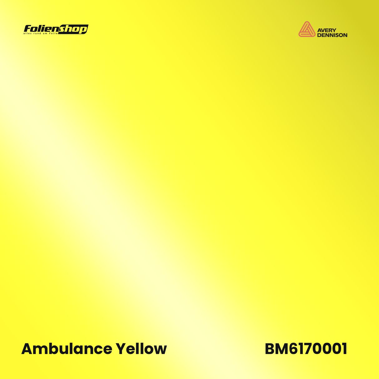 Avery Dennison SWF BM6170001 Ambulance Yellow Glanz Autofolie