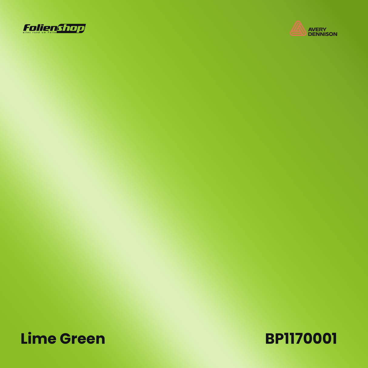 Avery Dennison SWF BP1170001 Lime Green Glanz Autofolie