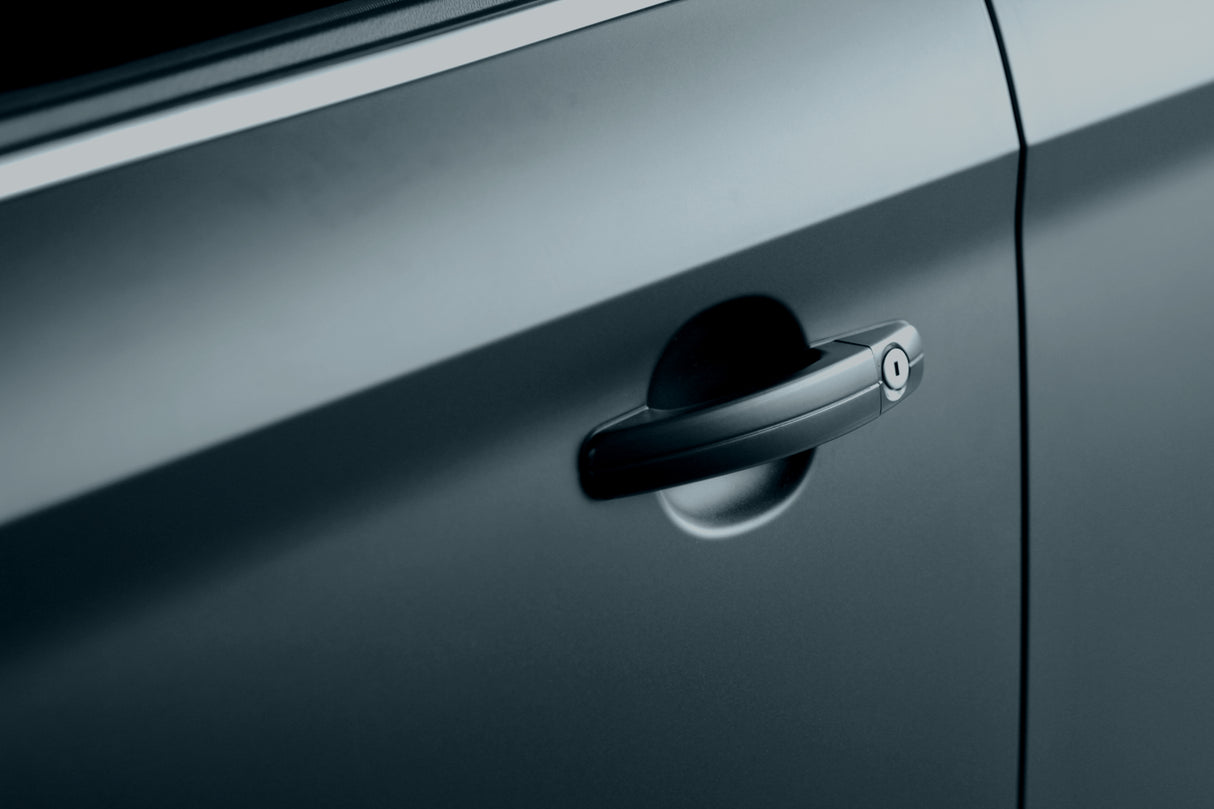 Dark Matte Car Wrap Close-Up View