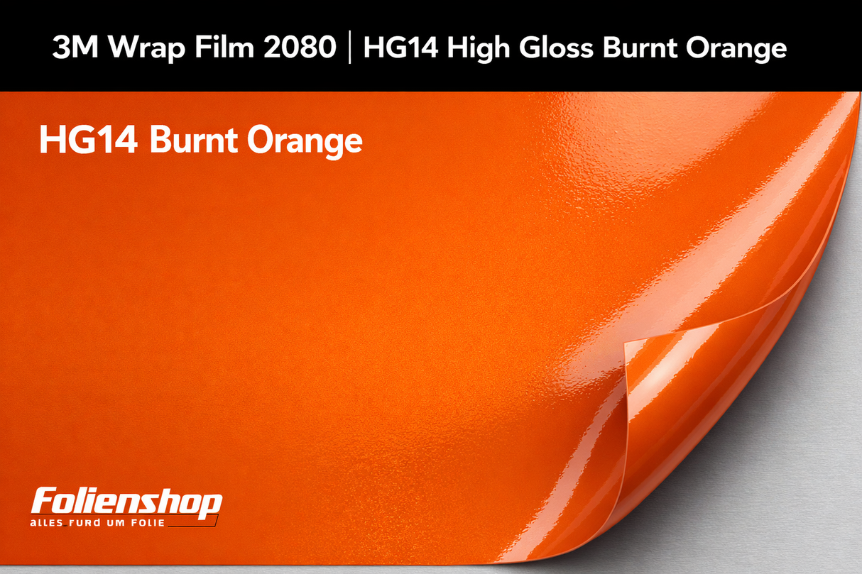 3M 2080 HG14 High Gloss Burnt Orange Car Wrapping Folie