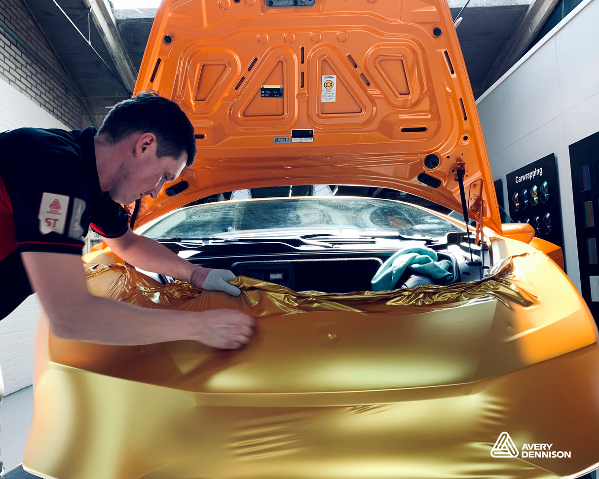 Avery Dennison® Supreme Wrapping™ Film | Satin Metallic Energetic Yellow