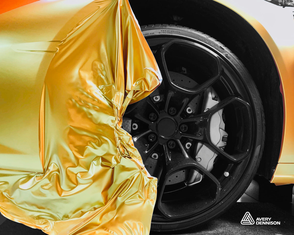 Avery Dennison® Supreme Wrapping™ Film | Satin Metallic Energetic Yellow