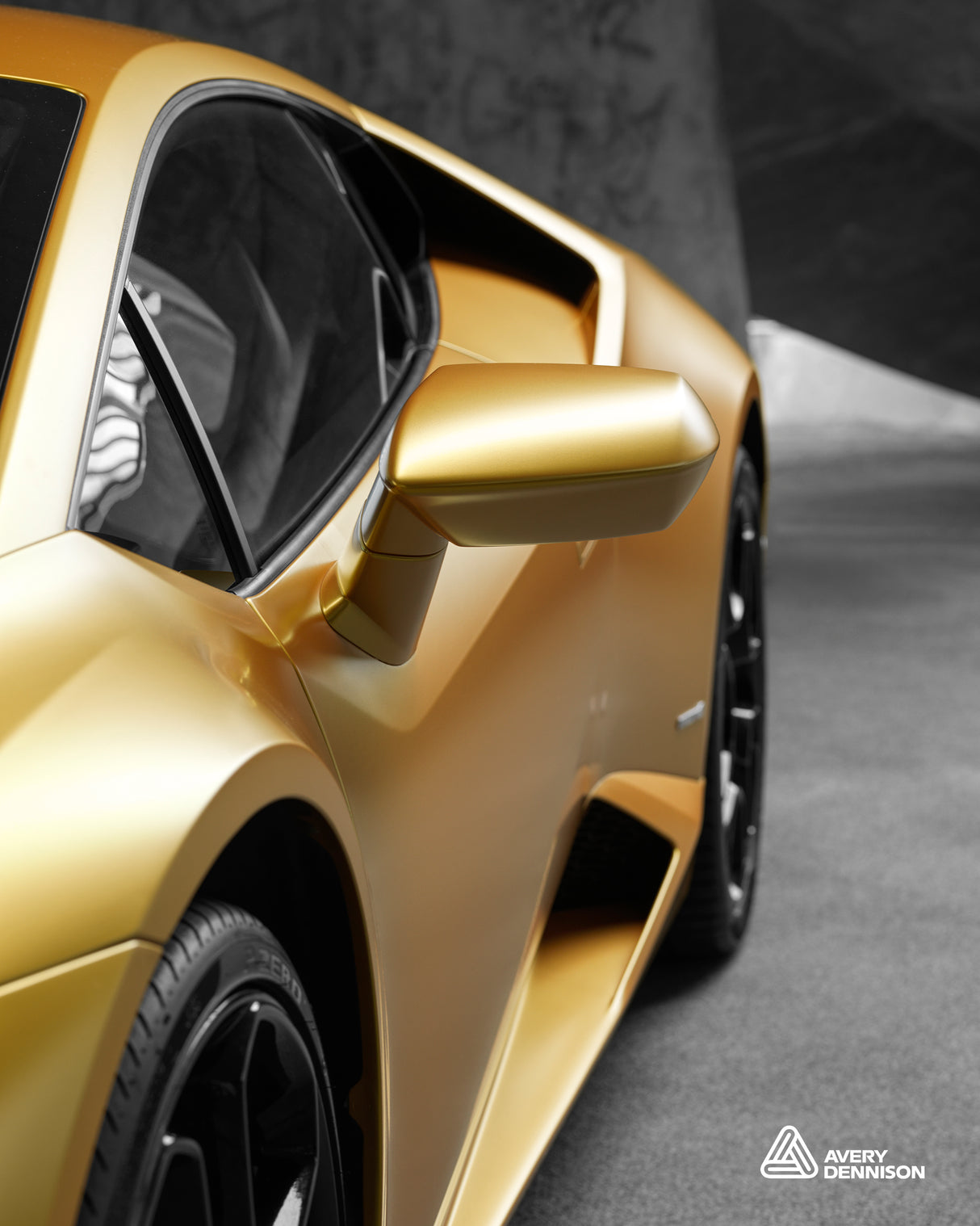 Avery Dennison® Supreme Wrapping™ Film | Satin Metallic Energetic Yellow