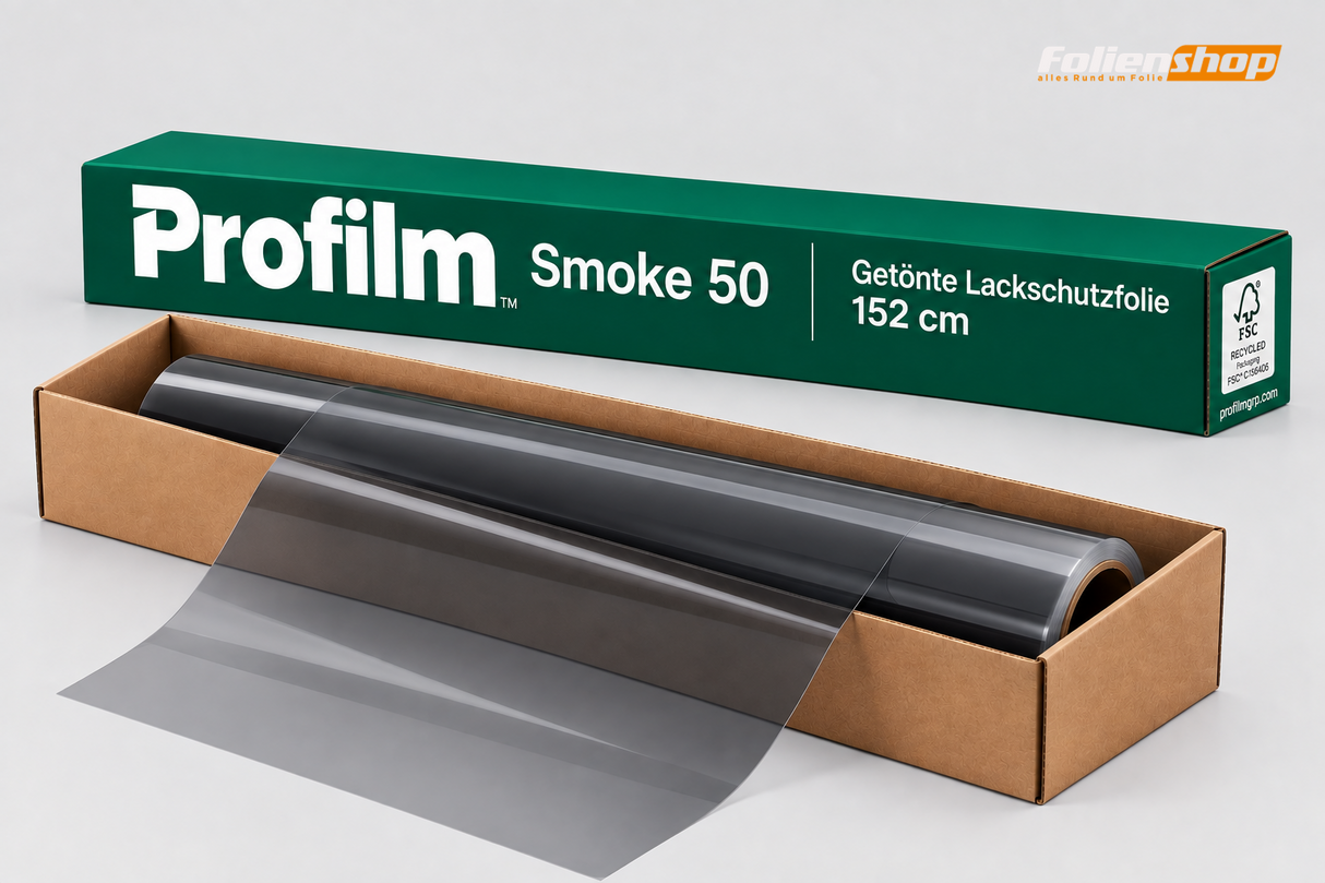 Profilm Smoke 50 getönte Scheinwerferfolie hell, 152 cm