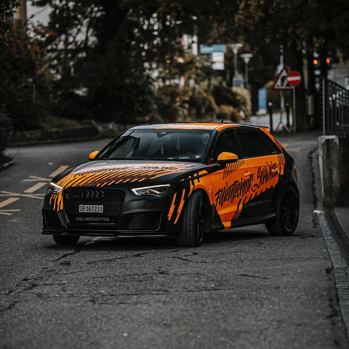 Leuchtend Orange Folie