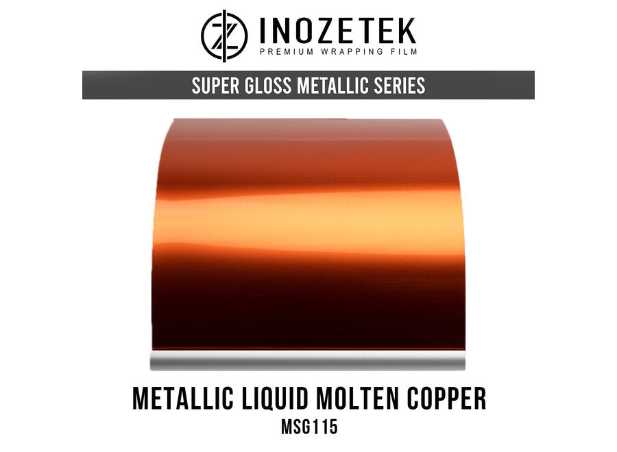 Inozetek Super Gloss Metallic Molten Copper Wrap Film