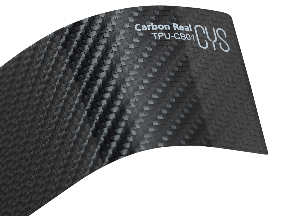 CYS TPU-CB01 Carbon Real|Carbon Glänzend Lackschutzfolie für Lang anhaltende Leistung