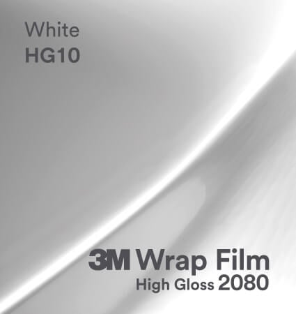 3M Wrap Film 2080 I HG10 High Gloss White