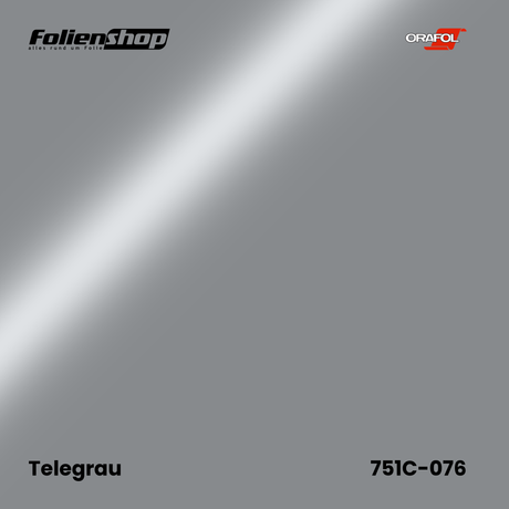 Farbmuster Telegrau – Autofolie Oracal 751C-076