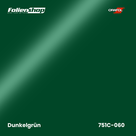 Farbmuster Dunkelgrün – Autofolie Oracal 751C-060