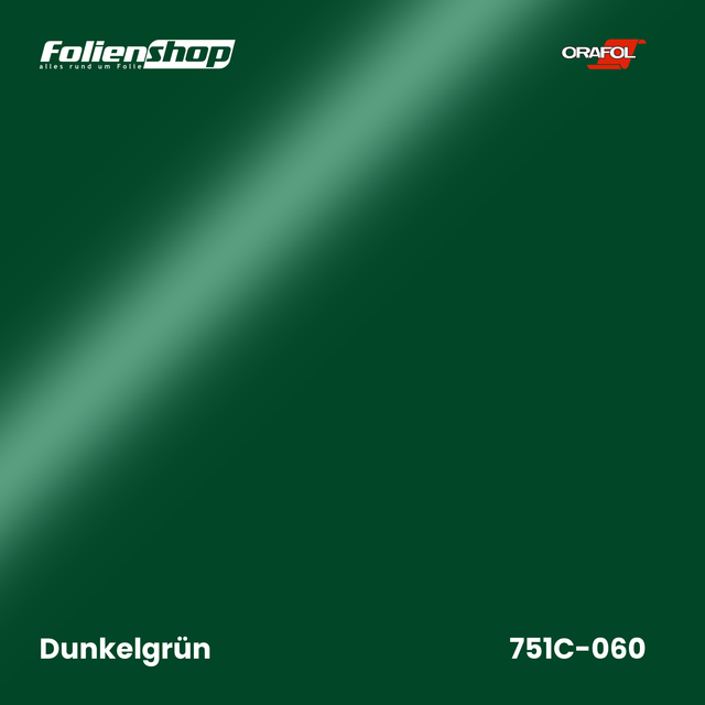 Farbmuster Dunkelgrün – Autofolie Oracal 751C-060