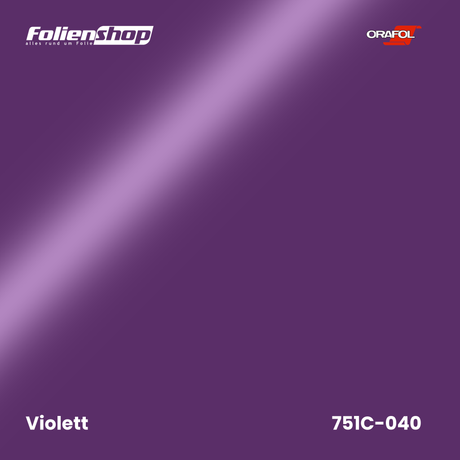 Farbmuster Violett – Autofolie Oracal 751C-040