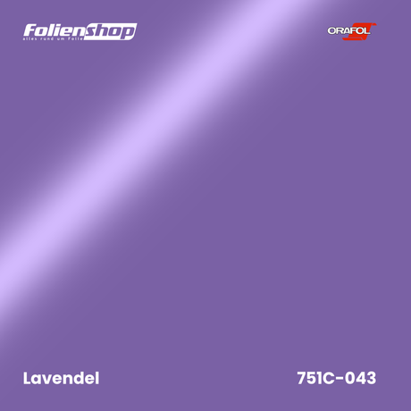 Farbmuster Lavendel – Autofolie Oracal 751C-043