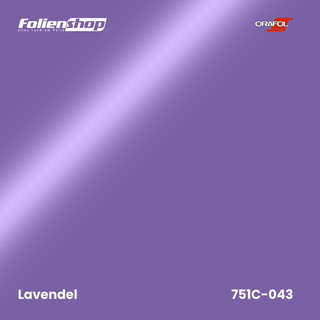 Farbmuster Lavendel – Autofolie Oracal 751C-043