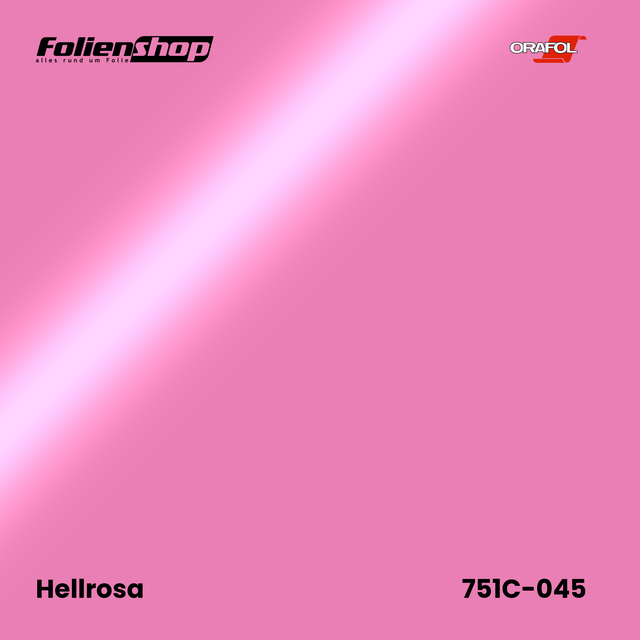 Farbmuster Hellrosa – Autofolie Oracal 751C-045