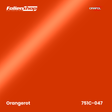 Farbmuster Orangerot – Autofolie Oracal 751C-047