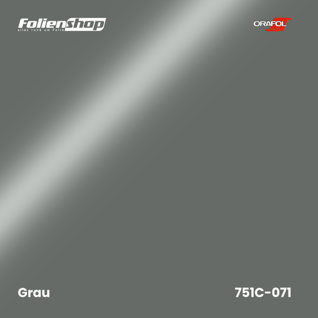 Farbmuster Grau – Autofolie Oracal 751C-071