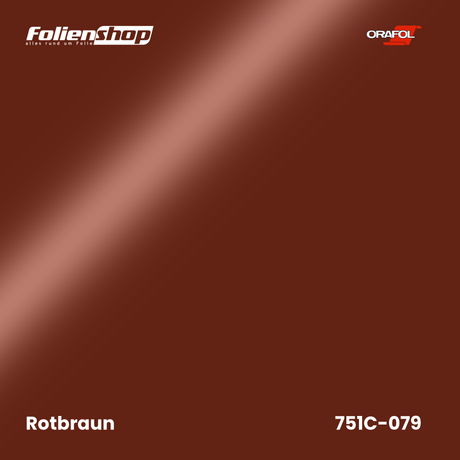 Farbmuster Rotbraun – Autofolie Oracal 751C-079