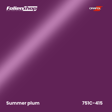 Farbmuster Summer plum – Autofolie Oracal 751C-415