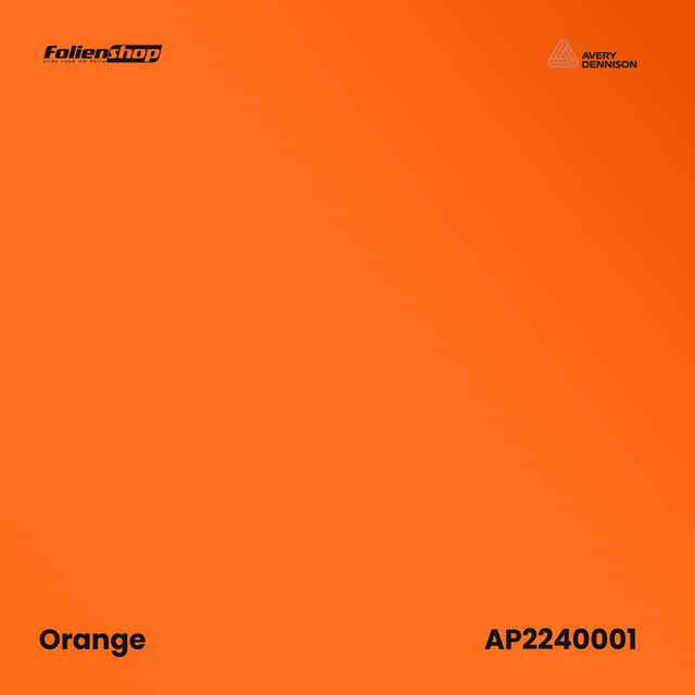 Avery Dennison SWF LB5180001 Orange Matt Autofolie
