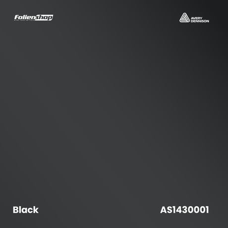 Avery Dennison SWF LA8300001 Black Matt Autofolie
