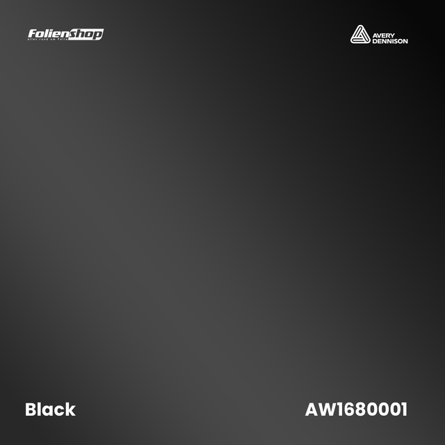 Avery Dennison SWF AW1680001 Black Satin Autofolie