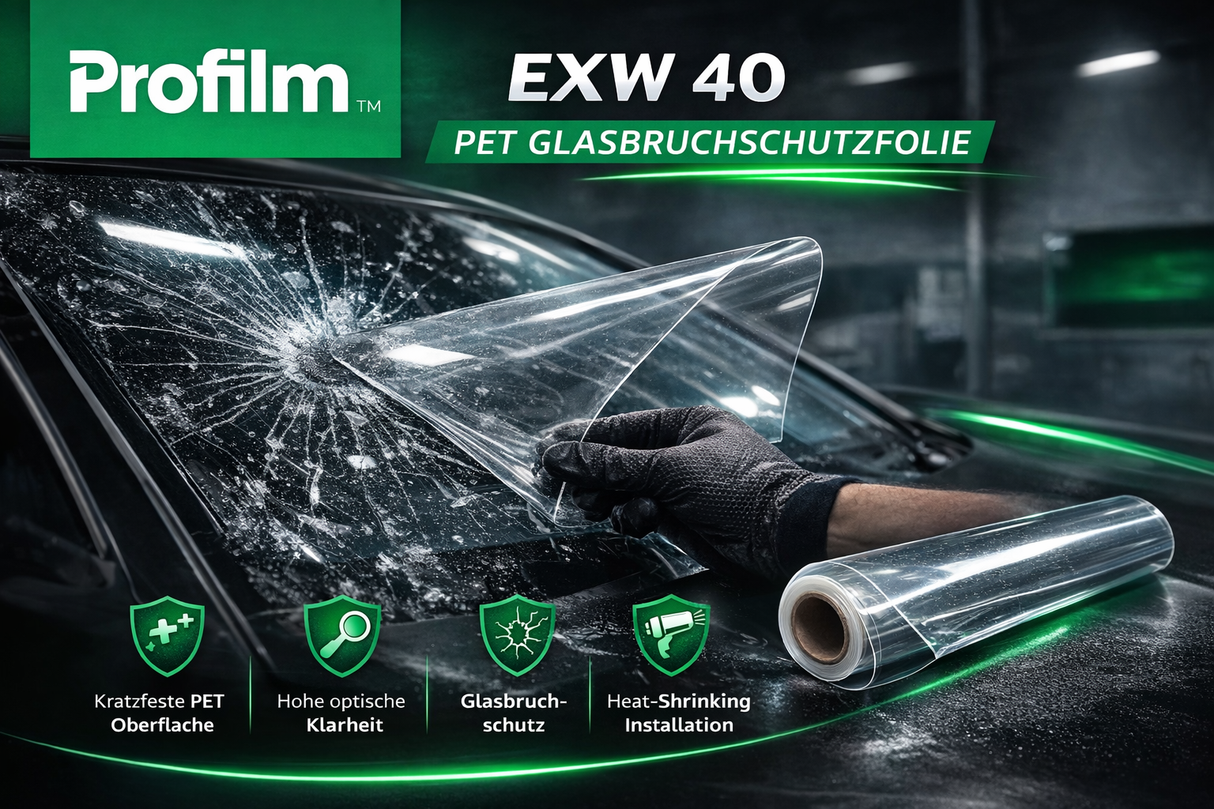 Profilm EXW 40 – 122cm - Windschutzscheiben Schutzfolie / Glasbruchschutz
