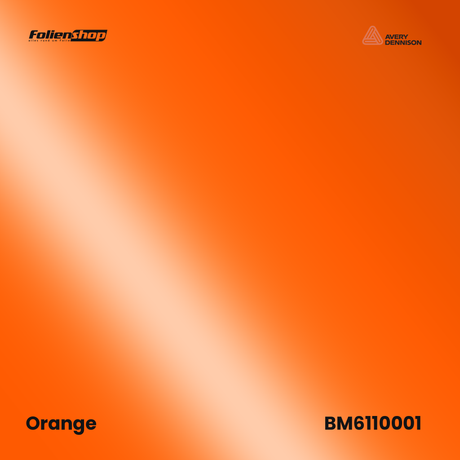 Avery Dennison SWF BM6110001 Orange Glanz Autofolie