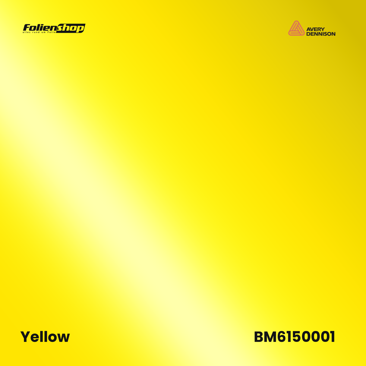 Avery Dennison SWF BM6150001 Yellow Glanz Autofolie