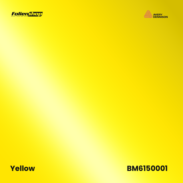Avery Dennison SWF BM6150001 Yellow Glanz Autofolie