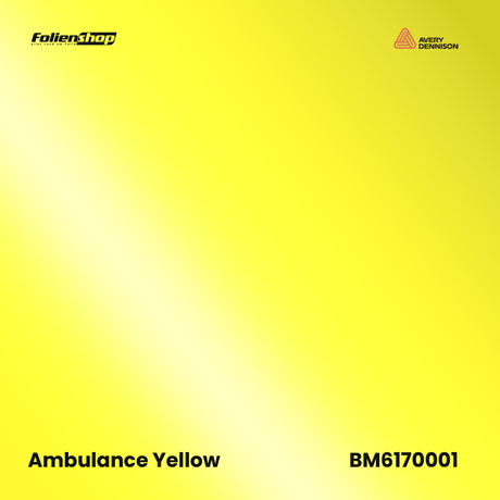 Avery Dennison SWF BM6170001 Ambulance Yellow Glanz Autofolie