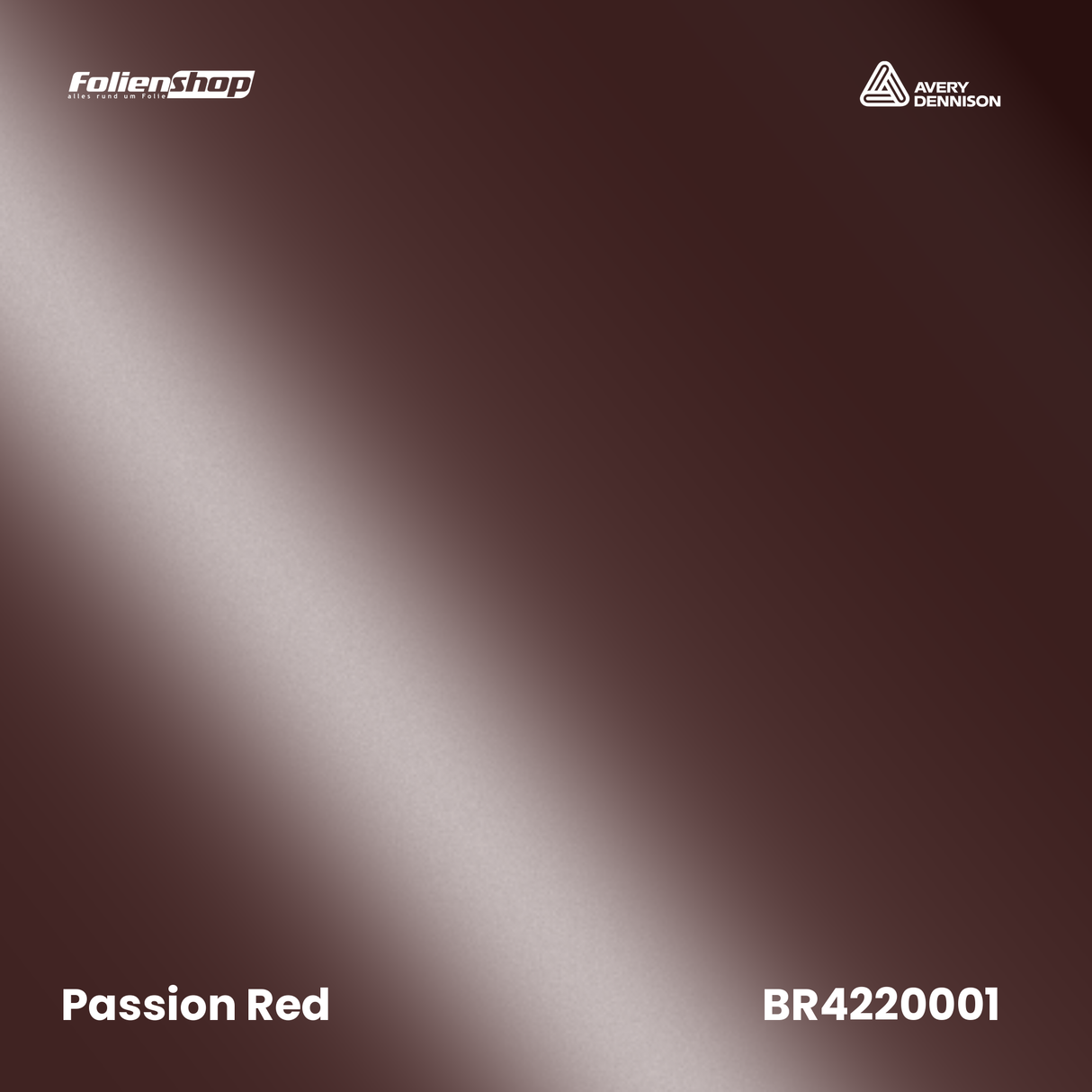 Avery Dennison SWF BR4220001 Passion Red Glanz Autofolie
