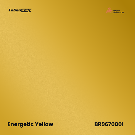 Avery Dennison SWF BR9670001 Energetic Yellow Satin Autofolie