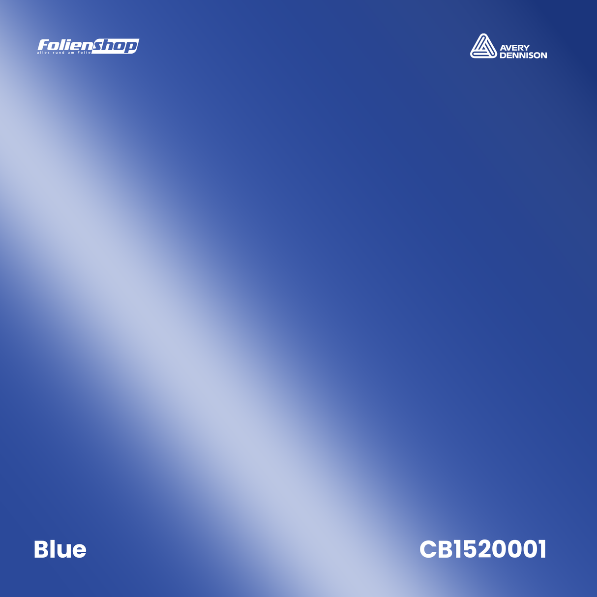 Avery Dennison SWF CB1520001 Blue Glanz Autofolie