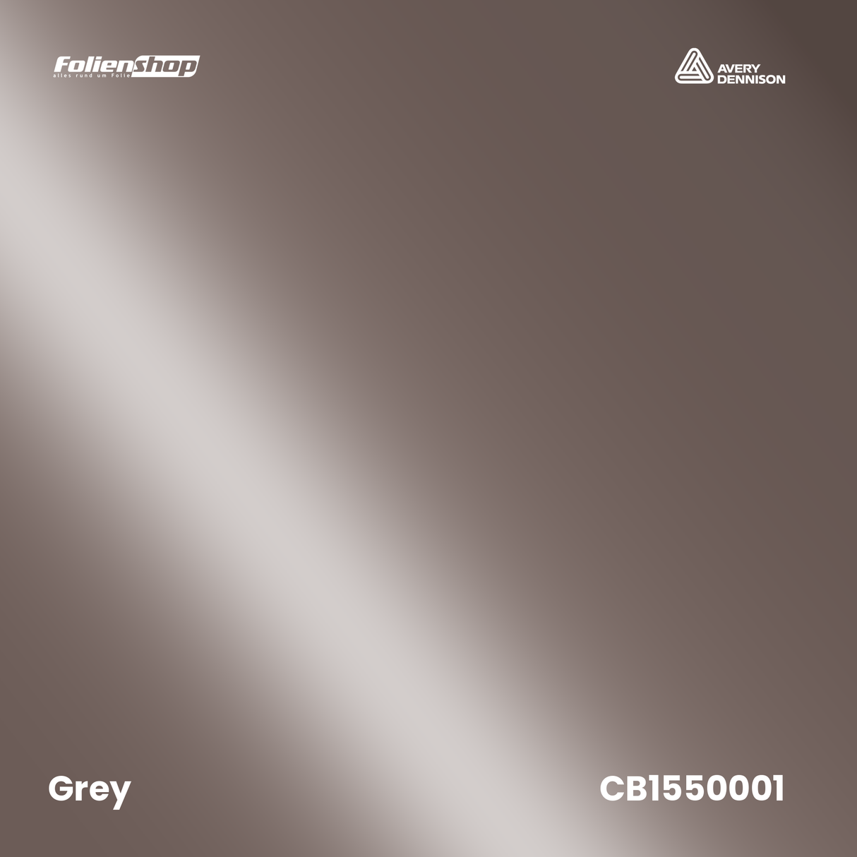 Avery Dennison SWF CB1550001 Grey Glanz Autofolie