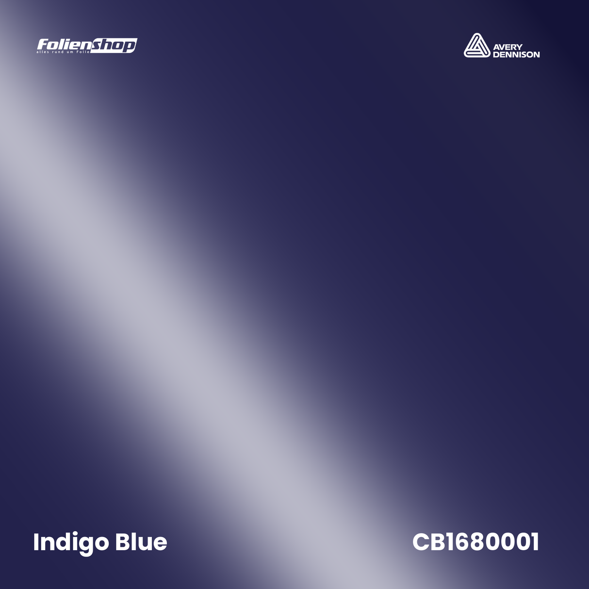 Avery Dennison SWF CB1680001 Indigo Blue Glanz Autofolie