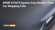 KPMF 75419 Epsilon Grey Metallic Gloss Autofolie