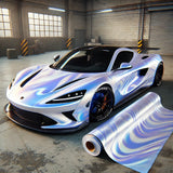 KPMF 75486 I Hochglanz-Perlweiß mit indigo-blauem