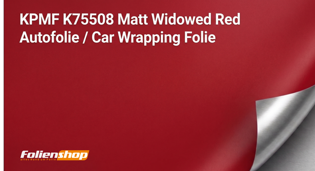 KPMF 75508 Matt Widowed Red Autofolie